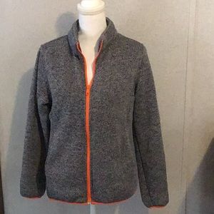 RK Performance dark grey jacket, lined in fake fur for warmth, size small